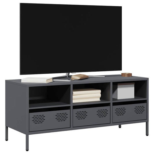 TV Cabinet Anthracite 101,5x39x43,5 cm Cold-rolled Steel