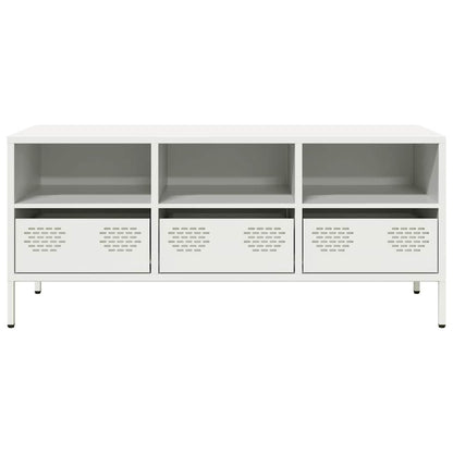 TV Cabinet White 101,5x39x43,5 cm Cold-rolled Steel