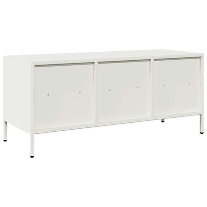 TV Cabinet White 101,5x39x43,5 cm Cold-rolled Steel