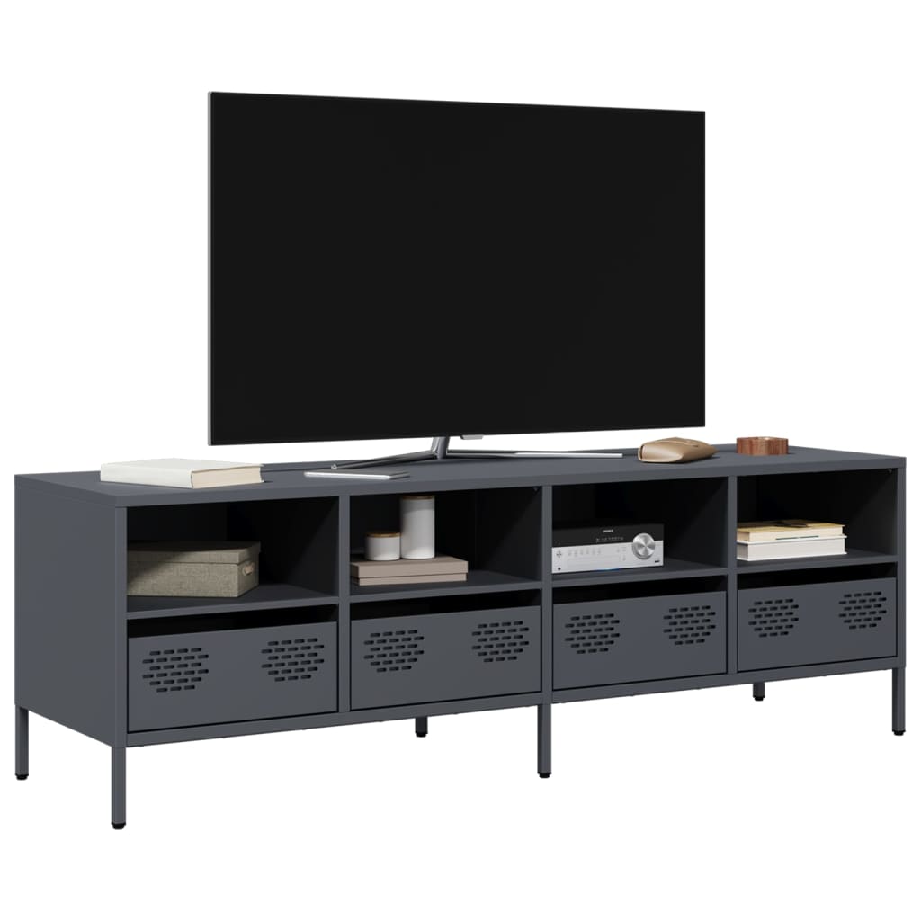 TV Cabinet Anthracite 135x39x43,5 cm Cold-rolled Steel