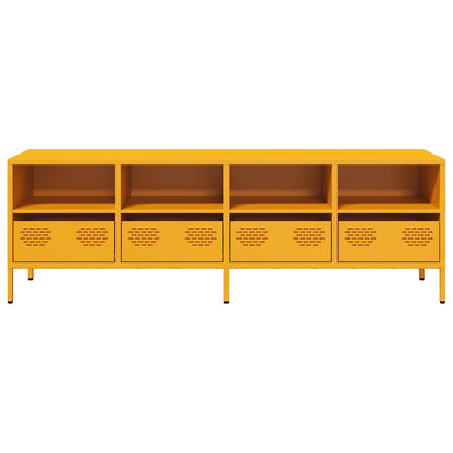 TV Cabinet Mustard Yellow 135x39x43,5 cm Cold-rolled Steel