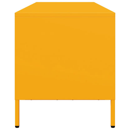 TV Cabinet Mustard Yellow 135x39x43,5 cm Cold-rolled Steel