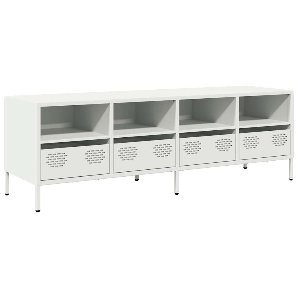 TV Cabinet White 135x39x43,5 cm Cold-rolled Steel