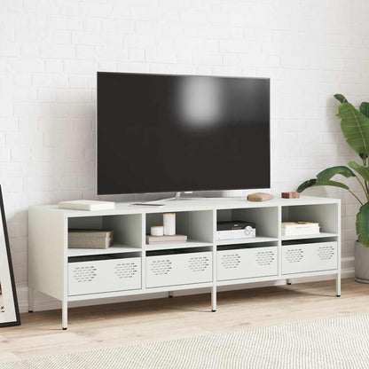 TV Cabinet White 135x39x43,5 cm Cold-rolled Steel