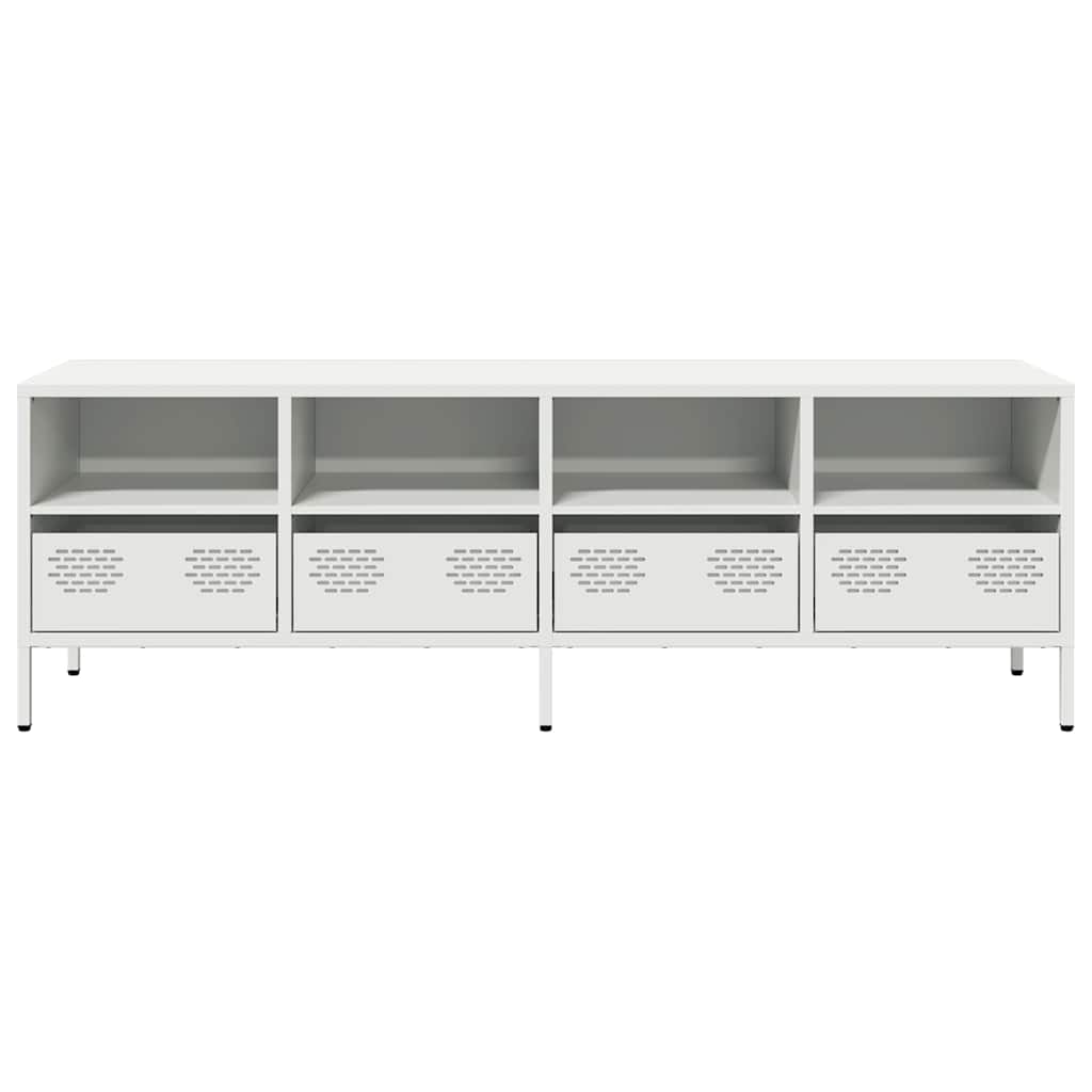 TV Cabinet White 135x39x43,5 cm Cold-rolled Steel