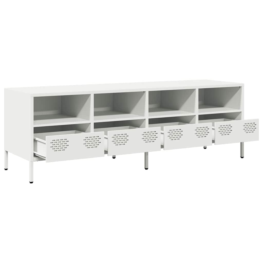 TV Cabinet White 135x39x43,5 cm Cold-rolled Steel