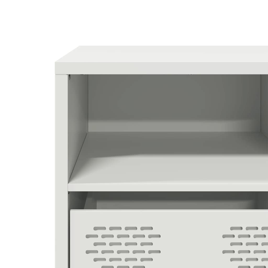 TV Cabinet White 135x39x43,5 cm Cold-rolled Steel