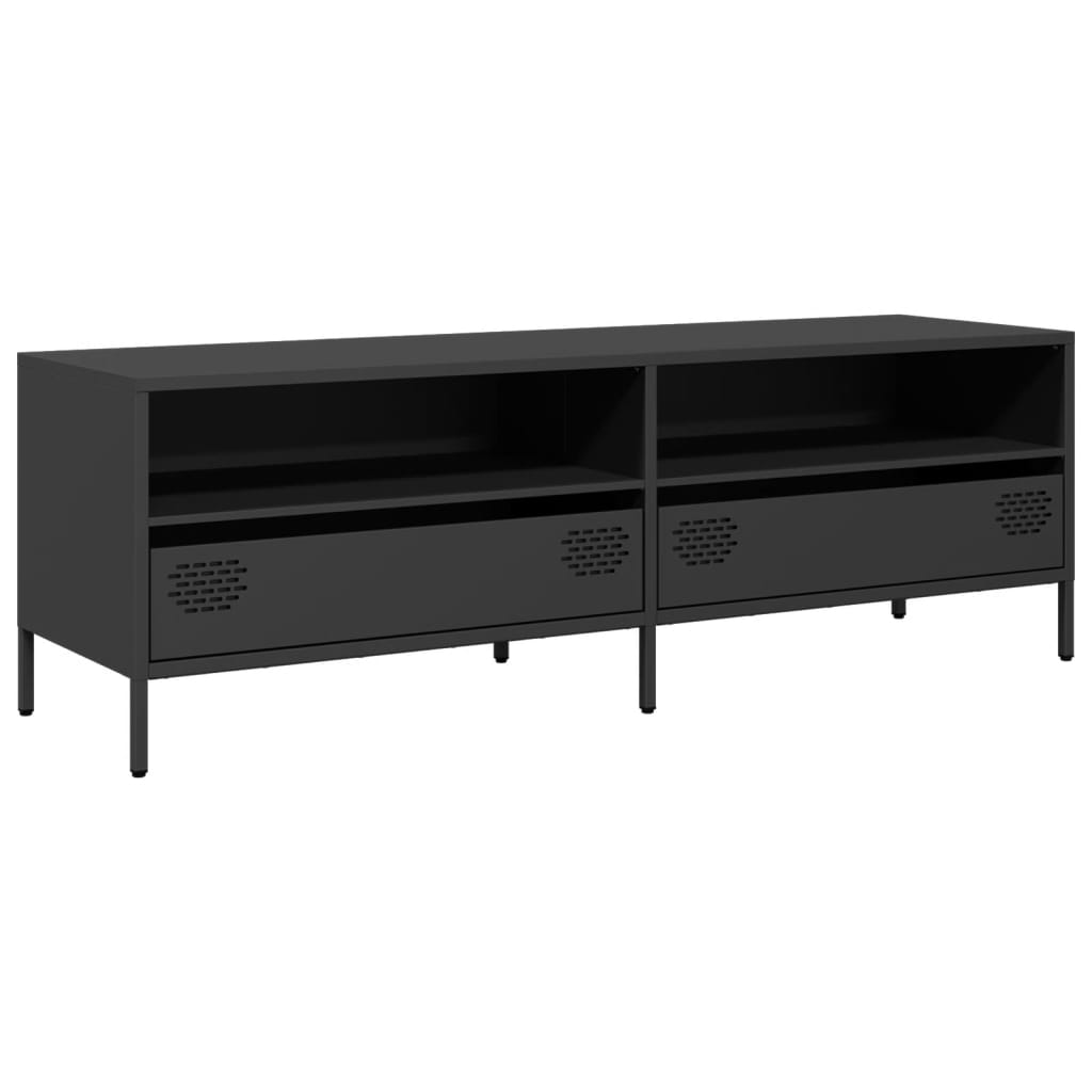 TV Cabinet Black 135x39x43,5 cm Cold-rolled Steel