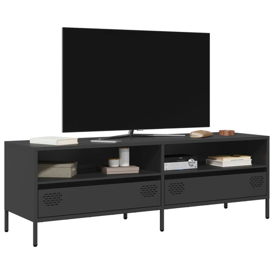 TV Cabinet Black 135x39x43,5 cm Cold-rolled Steel