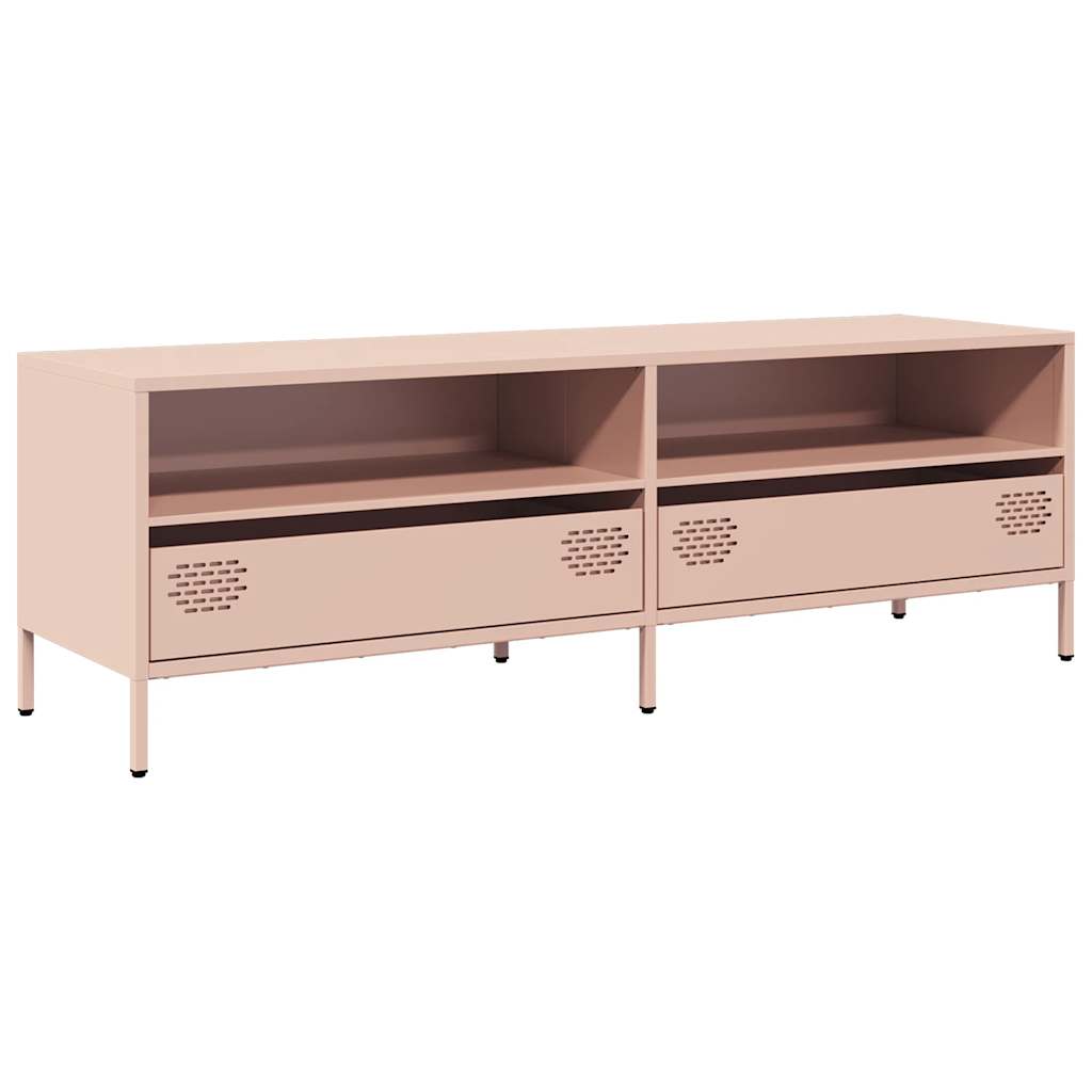 TV Cabinet Pink 135x39x43,5 cm Cold-rolled Steel
