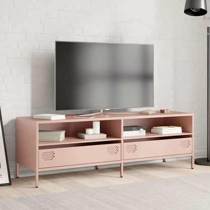 TV Cabinet Pink 135x39x43,5 cm Cold-rolled Steel