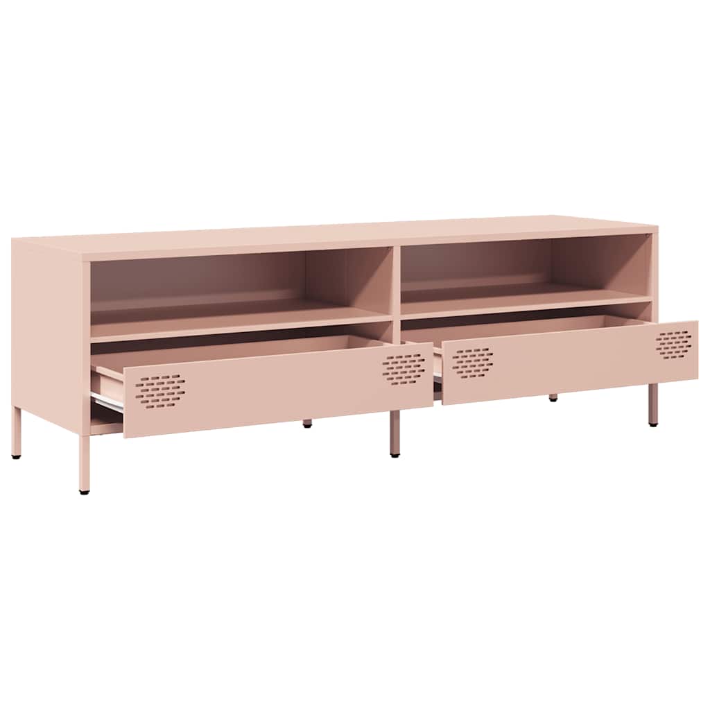 TV Cabinet Pink 135x39x43,5 cm Cold-rolled Steel