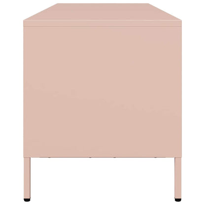 TV Cabinet Pink 135x39x43,5 cm Cold-rolled Steel