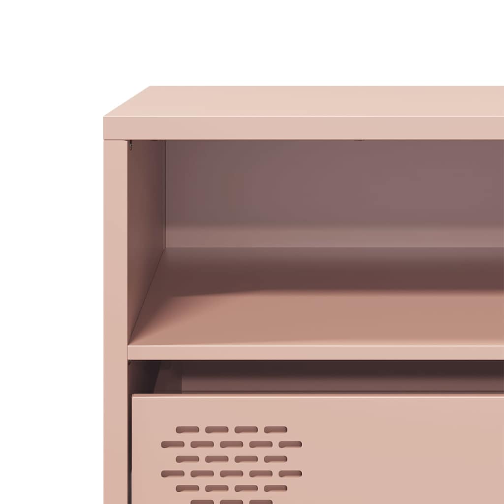 TV Cabinet Pink 135x39x43,5 cm Cold-rolled Steel
