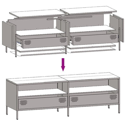 TV Cabinet Anthracite 135x39x43,5 cm Cold-rolled Steel