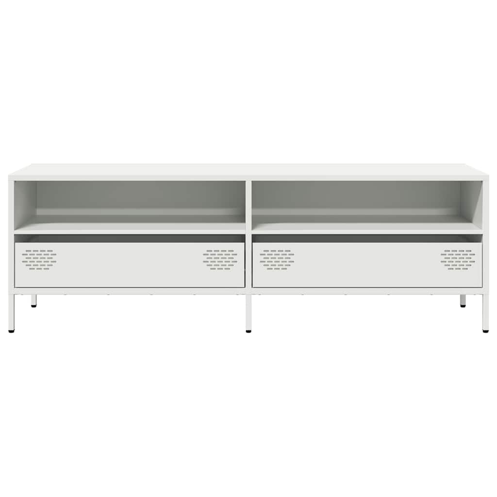 TV Cabinet White 135x39x43,5 cm Cold-rolled Steel