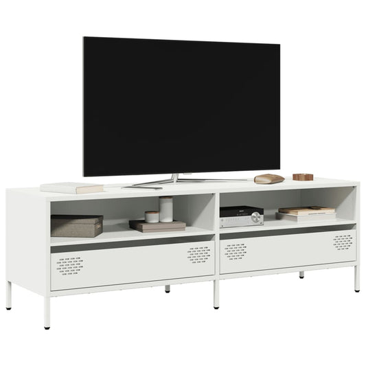 TV Cabinet White 135x39x43,5 cm Cold-rolled Steel