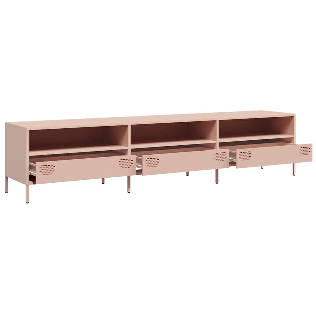 TV Cabinet Pink 202x39x43,5 cm Cold-rolled Steel