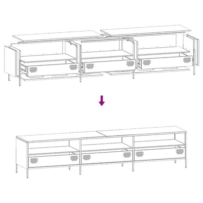TV Cabinet Anthracite 202x39x43,5 cm Cold-rolled Steel