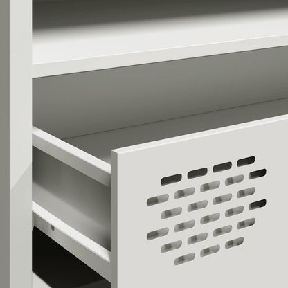 TV Cabinet White 202x39x43,5 cm Cold-rolled Steel
