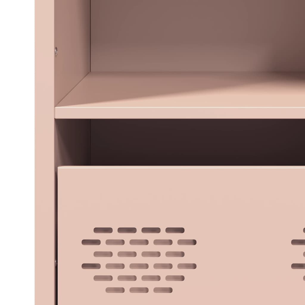 Highboard Pink 35x39x103.5 cm Steel