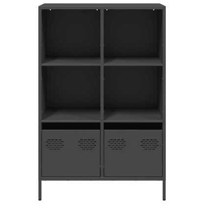 Highboard Black 68x39x103.5 cm Steel