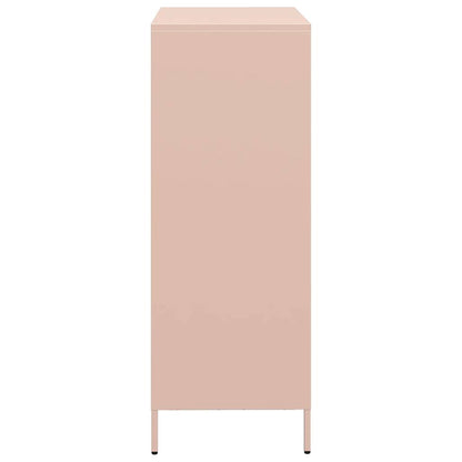 Highboard Pink 68x39x103.5 cm Steel