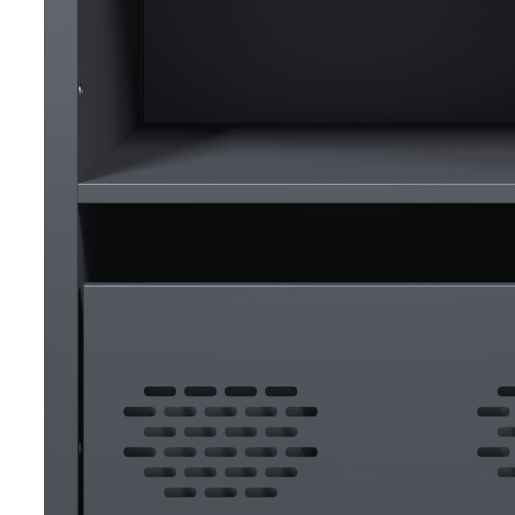 Highboard Anthracite 101.5x39x103.5 cm Steel