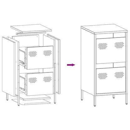 Sideboard White 35x39x73.5 cm Cold-rolled Steel