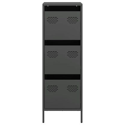 Highboard Black 39x35x103.5 cm Steel