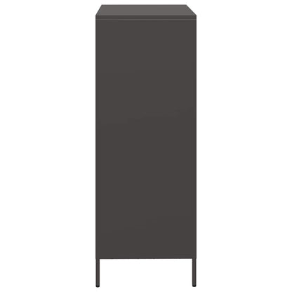 Highboard Black 39x35x103.5 cm Steel