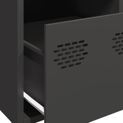 Highboard Black 39x35x103.5 cm Steel
