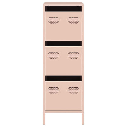 Highboard Pink 39x35x103.5 cm Steel