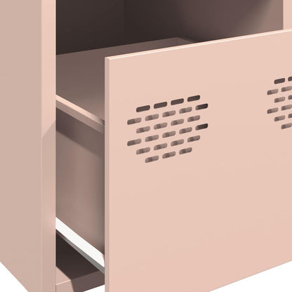 Highboard Pink 39x35x103.5 cm Steel