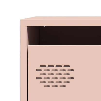 Highboard Pink 39x35x103.5 cm Steel