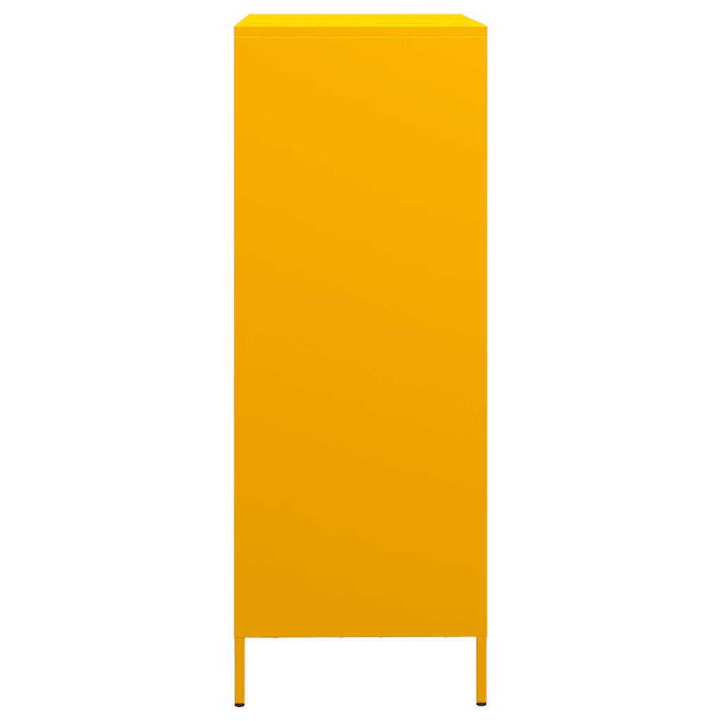 Highboard Mustard Yellow 39x35x103,5 cm Steel