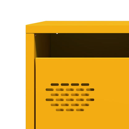 Highboard Mustard Yellow 39x35x103,5 cm Steel