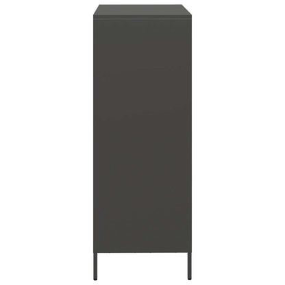 Highboard Black 68x39x103.5 cm Steel