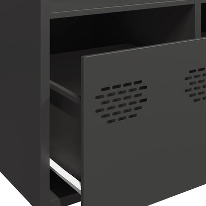 Highboard Black 68x39x103.5 cm Steel