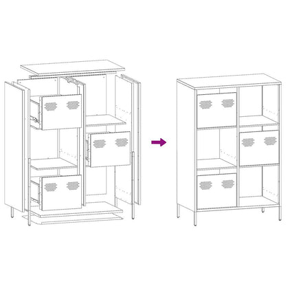 Highboard Pink 68x39x103,5 cm Steel