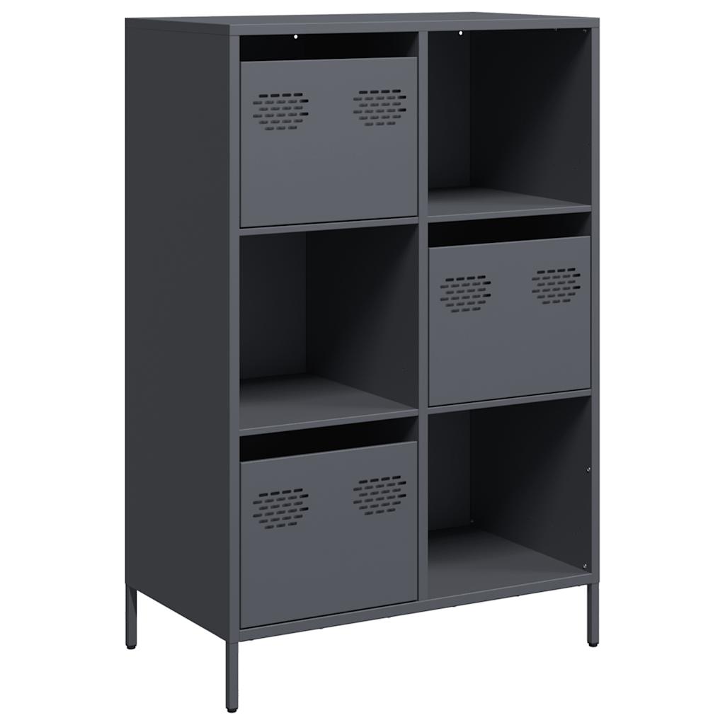 Highboard Anthracite 68x39x103,5 cm Steel