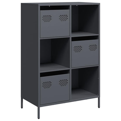 Highboard Anthracite 68x39x103,5 cm Steel