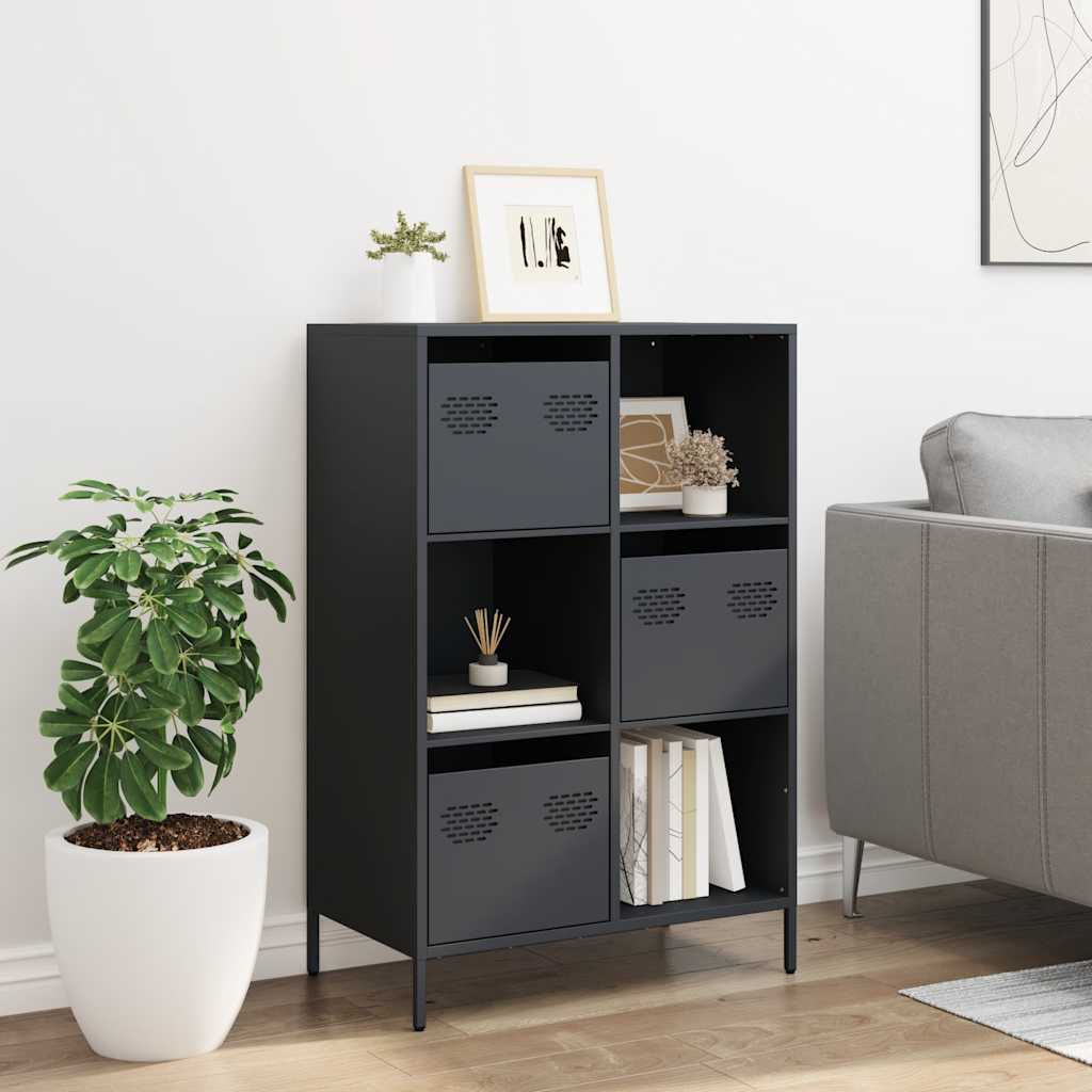 Highboard Anthracite 68x39x103,5 cm Steel