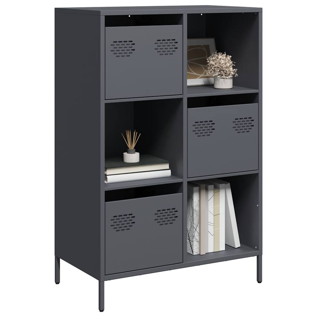 Highboard Anthracite 68x39x103,5 cm Steel