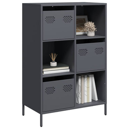 Highboard Anthracite 68x39x103,5 cm Steel