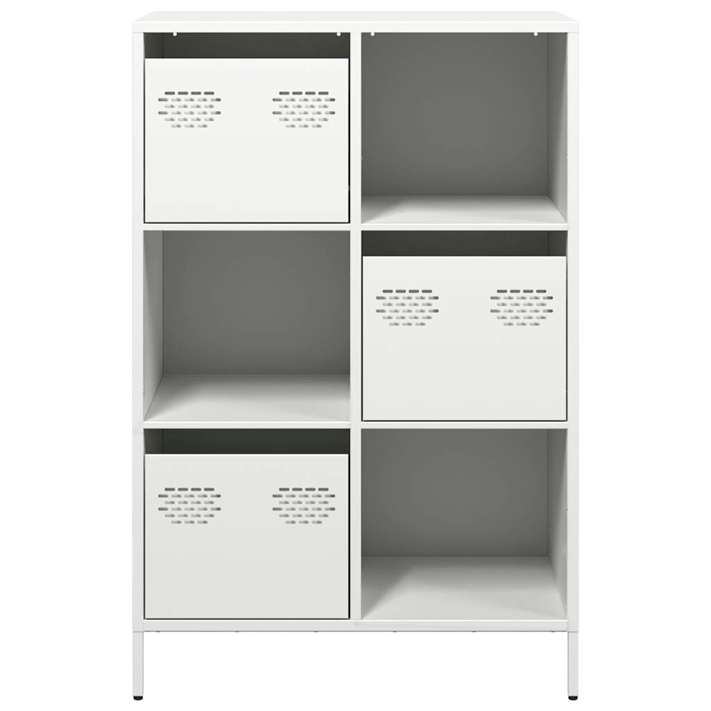 Highboard White 68x39x103,5 cm Steel