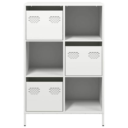 Highboard White 68x39x103,5 cm Steel