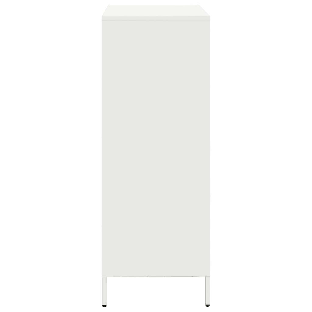 Highboard White 68x39x103,5 cm Steel