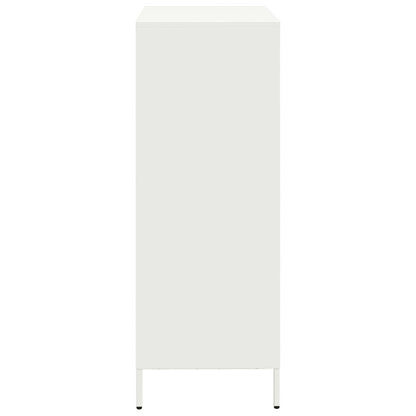 Highboard White 68x39x103,5 cm Steel