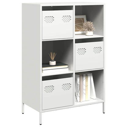 Highboard White 68x39x103,5 cm Steel
